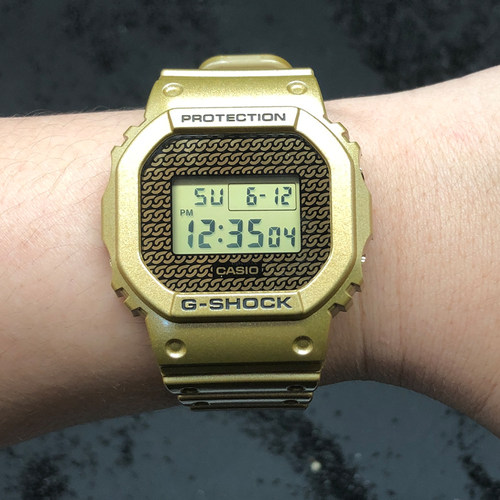 卡西欧手表G-SHOCK DWE-5600HG-1PFH/CC-3黄金时代电子防水男腕表