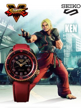 SEIKO精工5号街霸IP限量联名款机械男腕手表 SRPF20K1/21/23/24K1