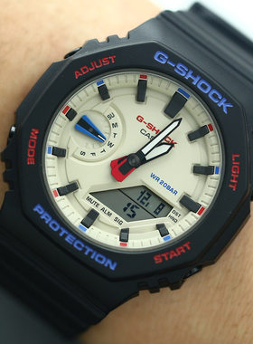 卡西欧G-SHOCK GA/GMA-S2100WT-1A/4A/1A1/7A1/7A2电子女士腕手表