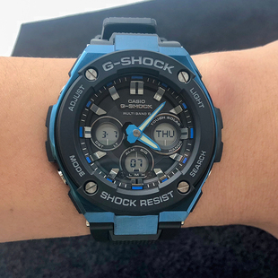 1A2 太阳能电波男表 卡西欧手表 W300G 1A1 400G GST W300BD