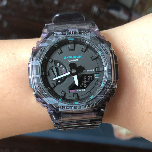 卡西欧手表 GMA-S/GA-2100NN-1A/1A1/FR-5A/3A/4A/BP 电子男腕表