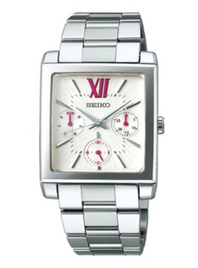 精工手表Lukia系列 SSVB101J多功能石英女表防水手表腕表日本原装