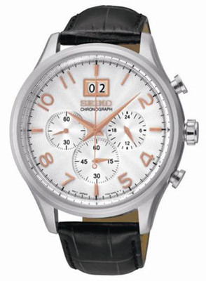 精工多动脑计时石英男表防水手表