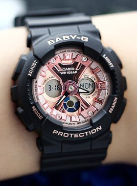 卡西欧BABY-G BA-130-1A4/110XCP/4A/7A1/7A2泡泡玛特电子女手表