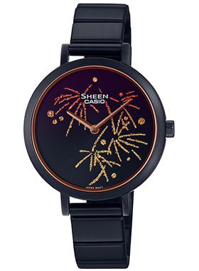 卡西欧手表Sheen SHE-C130BD-1A/CGL-7A/D-2A 简洁款石英女士腕表
