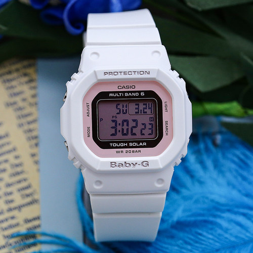 卡西欧太阳能电波女士腕手表防水