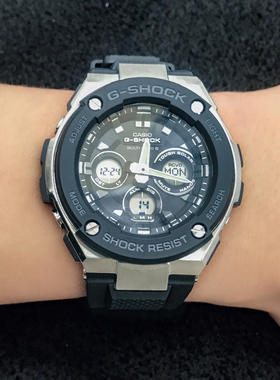 卡西欧手GST-W310/300/300BD/330C-1A/7A/200 /210太阳能电波男表