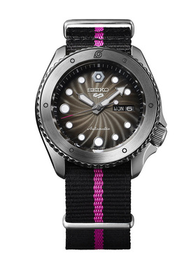 SEIKO精工火影博人传IP限量联名款自动机械男手腕表SRPF65K1/67K1