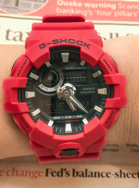 卡西欧手表G-SHOCK GA-700-4A/400/710GBX 运动电子男表新款
