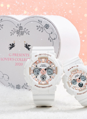 卡西欧G-SHOCK&Baby-G LOV-20A-7A/SLV-21B/400G电子情侣手腕表