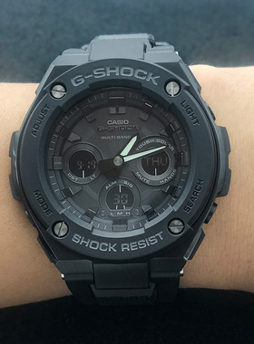 卡西欧手表G-SHOCK GST-W300G-1A1/1A91A4/1A9/BD太阳能电波男表