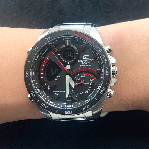 卡西欧太阳能蓝牙石英手表