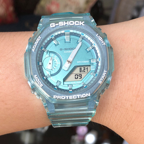 卡西欧电子双显运动防水手表