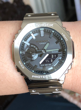 卡西欧GM-B2100D-1A/BD/GD-5/GBM-2100A/GMC-B2100光能蓝牙男手表