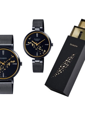 卡西欧Sheen JLV/SHE-C100BM-1A/7A/120M/C121情侣男女石英手表