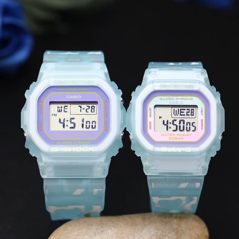 卡西欧G-SHOCK&Baby-G SLV-21B-2/SLV-21A-7A/2PFC电子情侣手腕表