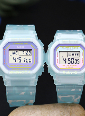卡西欧G-SHOCK&Baby-G SLV-21B-2/SLV-21A-7A/2PFC电子情侣手腕表