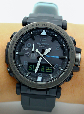 卡西欧手表 PRG-650Y-1/PRG-601太阳能登山运动电子防水男腕表