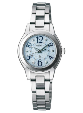 精工手表全国联保 SSVR071J 太阳能石英女表防水手表腕表日本原装