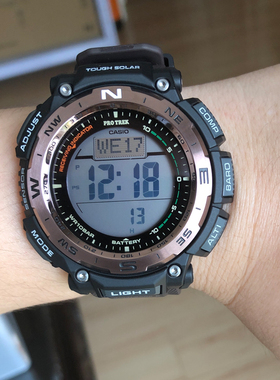 卡西欧手表PROTREK PRW-3400Y-5/2/30-1/3100Y太阳能电波登山男表