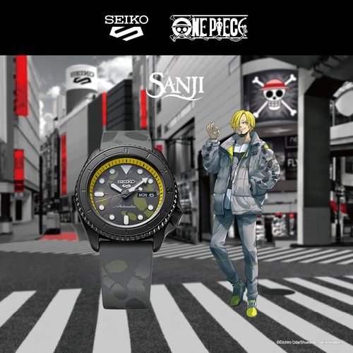 精工航海王限量罗潮流机械男手表