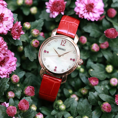 精工手表SUR502P1/SRZ391J1/SRKZ56/57J1简洁款防水石英女士腕表