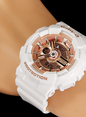 卡西欧手表BABY-G BA-110-7A1/7A3/1A/BA-112/RG/GA 电子女士腕表