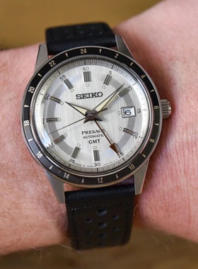 精工手表4R34机芯GMT两地时机械男表 SSK011J1/009/013/003/001K1