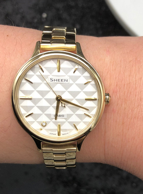 卡西欧SHE-4545G-7A/D-2A/GL/4540CGM-4A/4539CGL-1A/M石英女手表