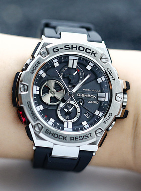 卡西欧手表 G-SHOCK GST-B100-1A/X-1A/GA/GB-1A9 太阳能蓝牙男表