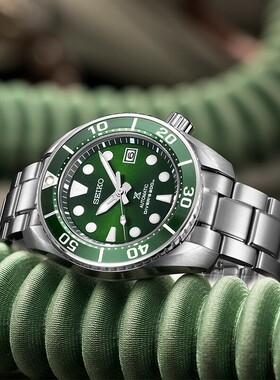 SEIKO精工手表小mm绿水鬼6R机械潜水男士腕表 SPB103J1/101/409J1
