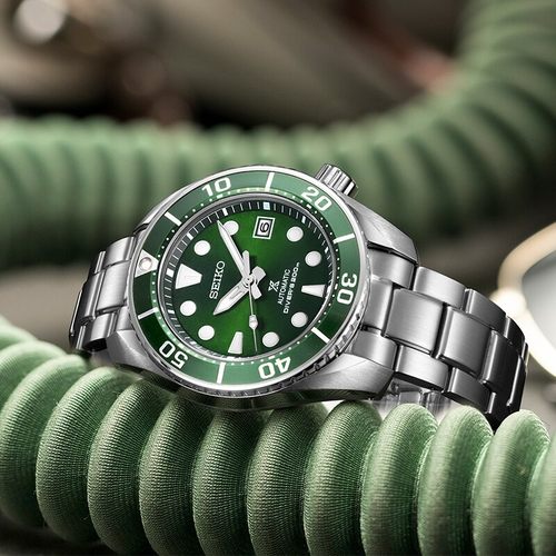 精工绿水鬼自动机械潜水男士腕表