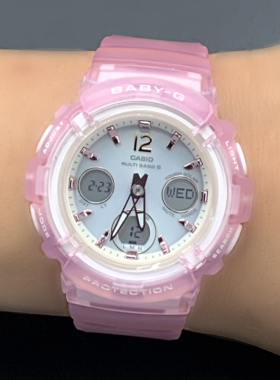 卡西欧BGA-2800-4A/2500-1A2/7A2/7A/1A /2700太阳能电波女腕手表