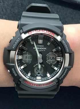 卡西欧手表G-SHOCK GAW-100-1/B/G/BNR /AWG 太阳能电波防水男表