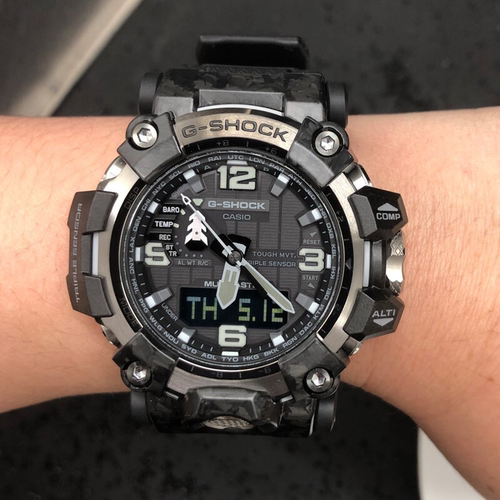 卡西欧男电子双显登山腕手表防水