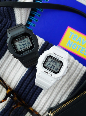 卡西欧BABY-G BGD-5650-7/1B/2/1/5000U-7D 太阳能电波防水女手表