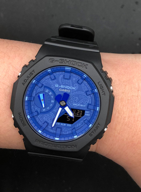 卡西欧 GMA-S/GA-2100BP-1A/1A1/FR-5A/3A/VB-1A电子男腕手表防水