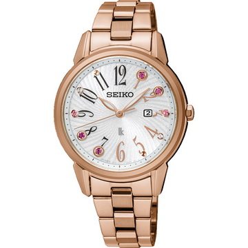 精工太阳能石英女表防水手表限量