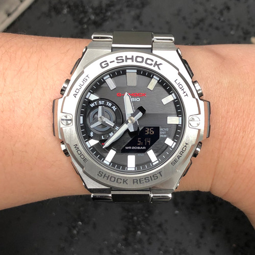 卡西欧钢铁之心太阳能蓝牙男手表