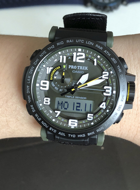 卡西欧手表 PRG-601YB-3/2/650Y-1 太阳能登山电子运动防水男腕表