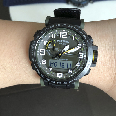 卡西欧手表 PRG-601YB-3/2/650Y-1 太阳能登山电子运动防水男腕表