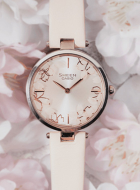 卡西欧Sheen SHE-C110CGL-4A/CGM/L-2A/100L-4A/7A/BM 石英女手表