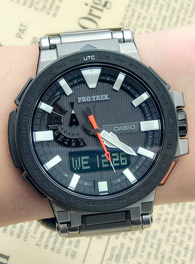 卡西欧手表PRX-8000T-7A/7B/YT/太阳能6局电波登山表运动男腕表