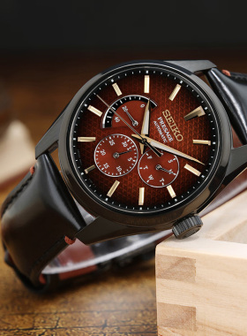 精工手表PRESAGE SPB329J1/295/267J1麻叶纹表盘联名限量机械男表