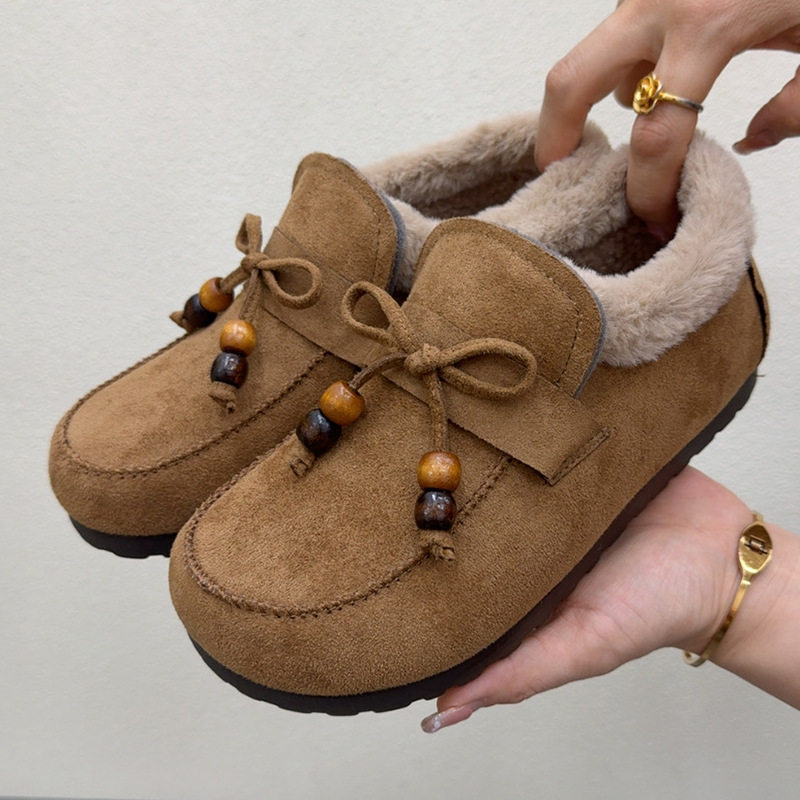 加绒豆豆鞋女冬季老北京布鞋毛毛鞋加厚保暖乐福鞋软底舒适妈妈鞋,女鞋,棉鞋,淘宝优惠券,粉丝福利购,淘宝优惠卷