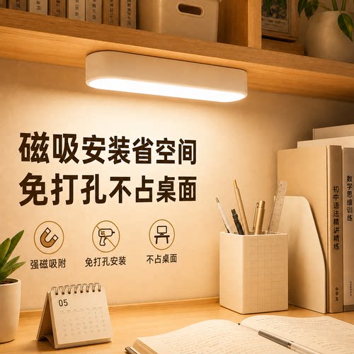 磁吸安装省空间阅读更方便