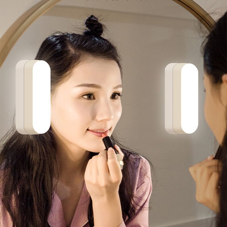 化妆灯镜前灯免打孔充电式触摸补光灯化妆镜镜灯卫生间镜柜专用灯