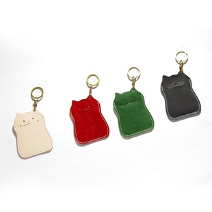 手工植鞣皮羊城通公交卡卡套牛皮复古卡通地铁卡套创意门禁卡套