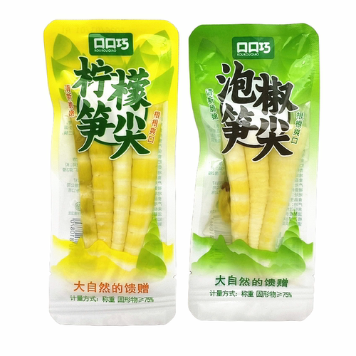 口口巧柠檬笋尖泡椒笋尖500g