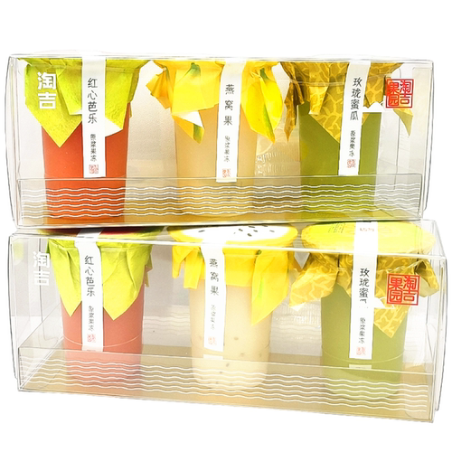 淘吉原浆果冻(红心芭乐+燕窝果+玫珑蜜瓜)285g/盒三连杯 休闲零食 - 封面